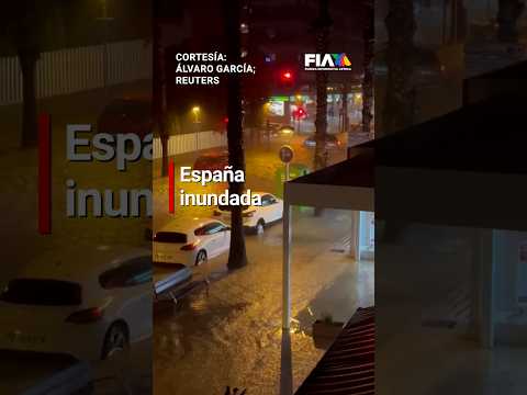 Lluvias torrenciales causan severa inundación en España