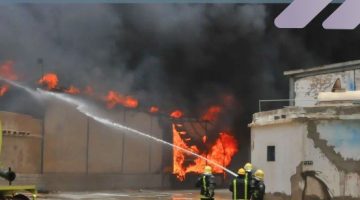 حريق هائل في سوق جدة الدولي واستشهاد رجلين من الدفاع المدني (تفاصيل) - التقرير