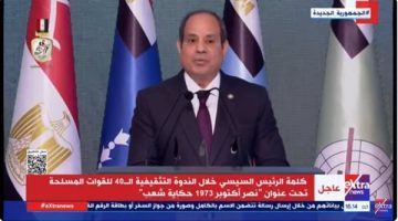 الرئيس السيسي: القوات المسلحة كانت على مدار التاريخ حصن هذا الوطن - التقرير