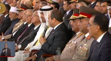 الرئيس السيسي يشكر نظيره الإماراتي خلال حفل الأكاديمية العسكرية - التقرير