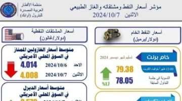 تعرف على أهم مؤشرات أسعار النفط والغاز العالمية.. إنفوجراف - التقرير