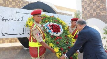 في الذكرى الـ51 أكتوبر.. محافظ المنيا يضع إكليلا من الزهور على النصب التذكاري للشهداء - التقرير