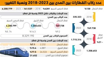 22.819 راكبا يستخدمون القطارات يوميا للتنقل بين المدن - التقرير