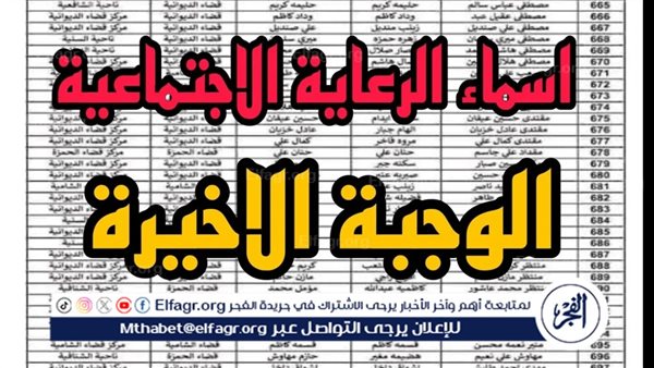 كيفية تحميل أسماء المشمولين بالرعاية الاجتماعية الوجبة الأخيرة 2024 في العراق بصيغة PDF عبر منصة مظلتي – التقرير