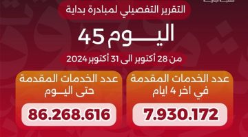 الدكتور خالد عبدالغفار يعلن وصول عدد خدمات المبادرة الرئاسية «بداية» منذ انطلاقها لـ86.2 مليون خدمة - التقرير