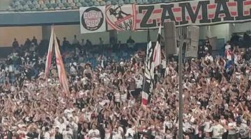 جماهير الزمالك توجه رسالة لـ حسين لبيب في مباراة انيمبا بكأس الكونفدرالية - التقرير