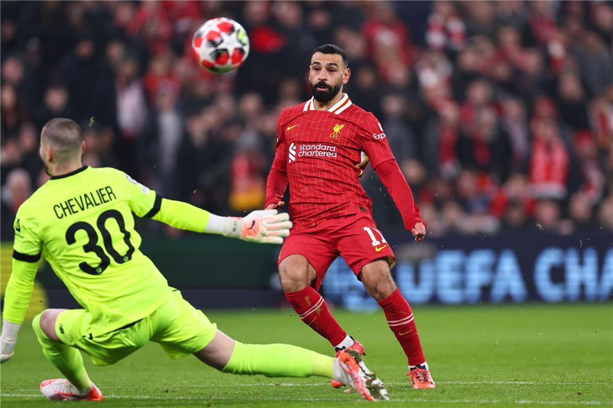 تقييم محمد صلاح في مباراة ليفربول وليل بـ دوري أبطال أوروبا – التقرير